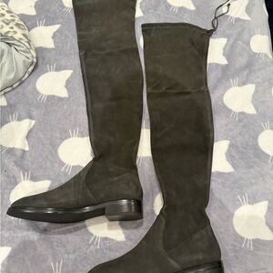 SW lowland Over-the-Knee Boots in Dark Gray 37
